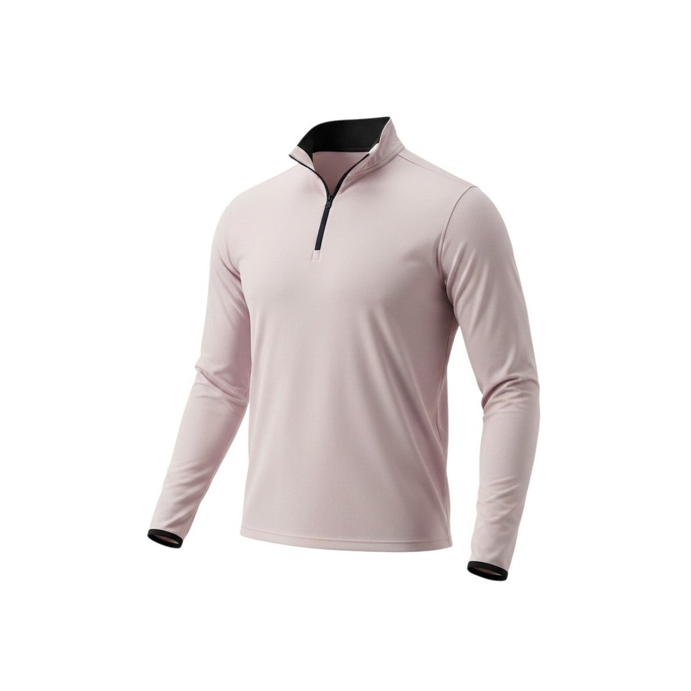Greyson Clothiers Mens Quarter Zip Pullover Light Pink Golf Performance Top L